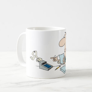 Funny Cartoon Accountant Büro Humor Kaffeetasse