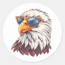 Funny Cartoon Adler mit Sonnenbrille
