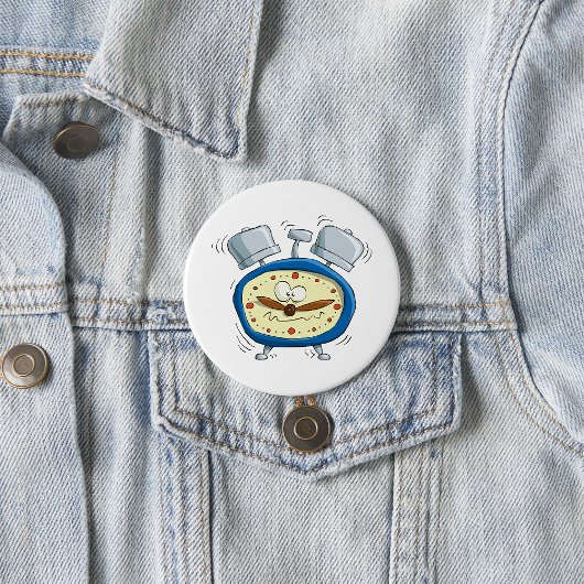 Funny Cartoon Alarm Uhr Quirky Weckte auf Button