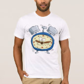 Funny Cartoon Alarm Uhr Quirky Weckte auf T-Shirt (Vorderseite)