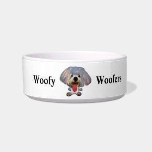 Funny Cartoon Art Maltese Dog Bowl Napf
