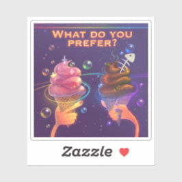 Funny Cartoon Aufkleber Eiscreme Motivierend