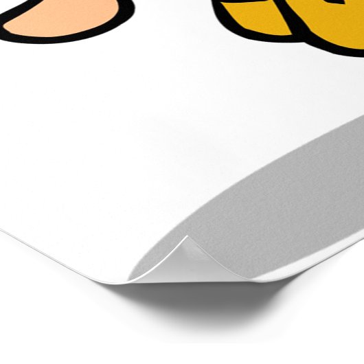 Funny Cartoon Baseball Pitcher Tauchen Poster (Ecke)