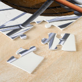 Funny Cartoon Basketball in einem Hoop Puzzle (Seite)