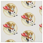 Funny Cartoon Beagle Stoff (Muster)