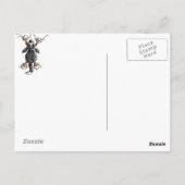 Funny Cartoon Bernese Mountain Dog Postcard Postkarte (Rückseite)