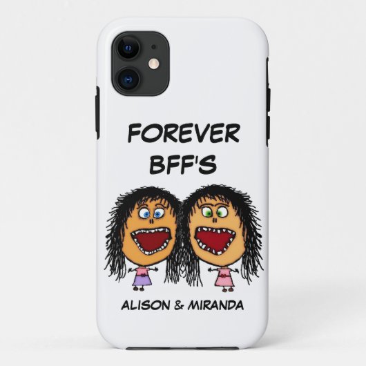 Funny Cartoon Best Friends Beste Freundin Case-Mate iPhone Hülle (Rückseite)