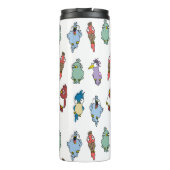 Funny Cartoon Birds Thermal Tumbler Thermosbecher (Rückseite)