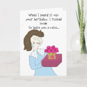 Funny Cartoon Birthday Karte (Vorderseite)