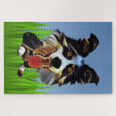 Funny Cartoon Border Collie 1014 Piece Puzzle (Horizontal)