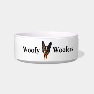 Funny Cartoon Boston Terrier Dog Bowl Napf