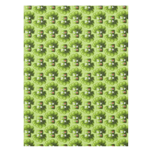 Funny Cartoon Broccoli Pattern Tableclout Tischdecke (Vorderseite)