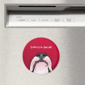 Funny Cartoon Bull Terrier Kühlschrankmagnet (In Situ (Geschirrspüler))