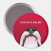 Funny Cartoon Bull Terrier Kühlschrankmagnet (Vorderseite/Rückseite)