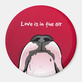 Funny Cartoon Bull Terrier Kühlschrankmagnet