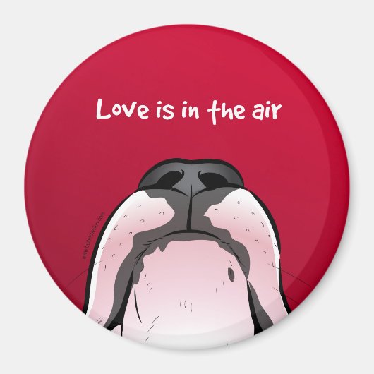 Funny Cartoon Bull Terrier Kühlschrankmagnet (Vorne)