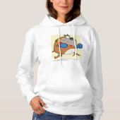 Funny Cartoon Bulldog Boxer Dog Hoodie (Vorderseite)