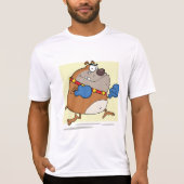 Funny Cartoon Bulldog Boxer Dog T-Shirt (Vorderseite)