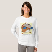 Funny Cartoon Bulldog Boxer Dog T-Shirt (Vorne ganz)