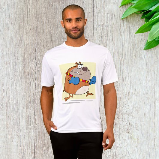 Funny Cartoon Bulldog Boxer Dog T-Shirt