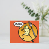FUNNY CARTOON BURRITO POSTCARD POSTKARTE (Stehend Vorderseite)