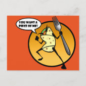 FUNNY CARTOON BURRITO POSTCARD POSTKARTE (Vorderseite)