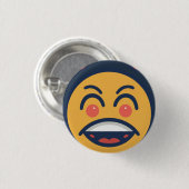 Funny Cartoon Button (Vorne & Hinten)