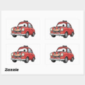 Funny Cartoon Car Character Sticker (Blatt)