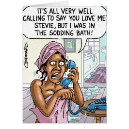 Funny Cartoon Card by Clive Goddard