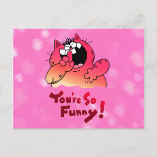 Funny Cartoon Cat | Alberner Cartoon Postkarte