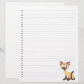 Funny Cartoon Cat Lined Pet Letterhead (Vorne/Hinten)