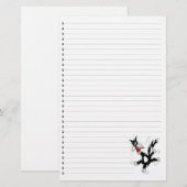 Funny Cartoon Cat Lined Pet Stationierung Briefpapier (Vorne/Hinten)