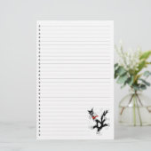 Funny Cartoon Cat Lined Pet Stationierung Briefpapier (Stehend Vorderseite)