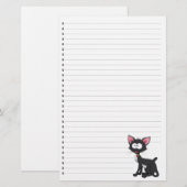 Funny Cartoon Cat Lined Pet Stationierung Briefpapier (Vorne/Hinten)