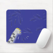 Funny Cartoon Cat Scratch Paw Fun Design Mousepad (Mit Mouse)