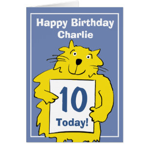 Funny Cartoon Cat to Personalisierung