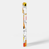 Funny Cartoon Cats Group Doodle Case-Mate iPhone Hülle (Rückseite / Links)