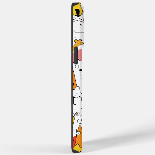 Funny Cartoon Cats Group Doodle Case-Mate iPhone Hülle (Rückseite / Rechts)