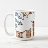 Funny cartoon cats kaffeetasse (Links)