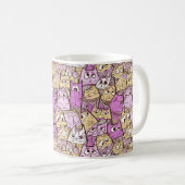 Funny Cartoon Cats Kaffeetasse (VorderseiteRechts)