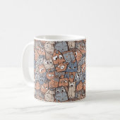 Funny Cartoon Cats Kaffeetasse (Vorderseite Links)