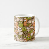 Funny Cartoon Cats Kaffeetasse (VorderseiteRechts)