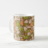 Funny Cartoon Cats Kaffeetasse (Vorderseite Links)