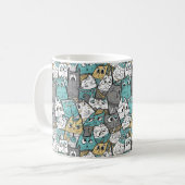 Funny Cartoon Cats Kaffeetasse (Vorderseite Links)