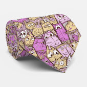 Funny Cartoon Cats Krawatte (Gerollt)