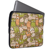 Funny Cartoon Cats Laptopschutzhülle (Vorne Rechts)