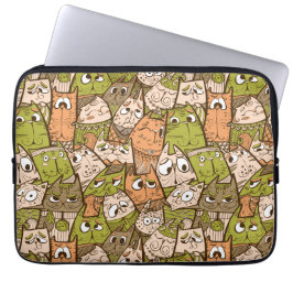 Funny Cartoon Cats Laptopschutzhülle