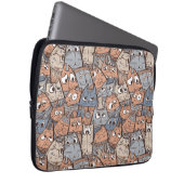 Funny Cartoon Cats Laptopschutzhülle (Vorne Rechts)