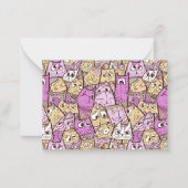 Funny Cartoon Cats Mitteilungskarte (Vorderseite)
