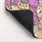 Funny Cartoon Cats Mousepad (Ecke)